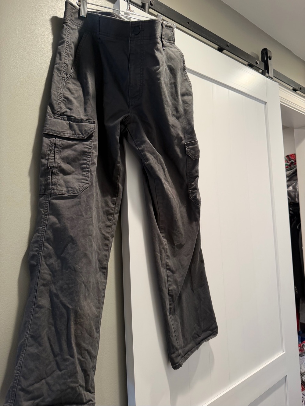 Lee Men's Cargo Pants in Charcoal Gray